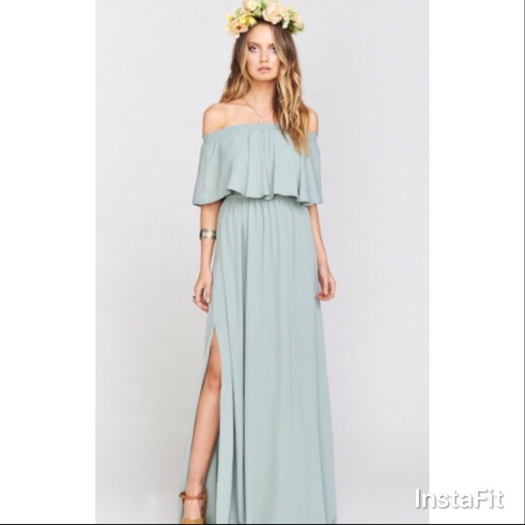 Show Me Your MuMu Dresses & Skirts - Show Me Your Mumu, Hacienda Maxi, Silver Sage, S
